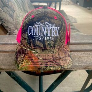 Custom Mossy Oak country musical festival hat